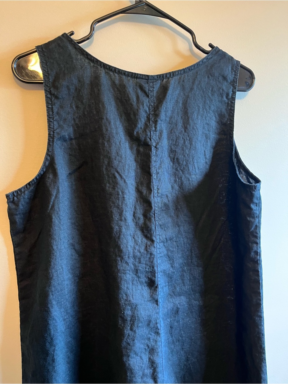 J. Jill Classic Black Sleeveless Linen Dress - Picture 5 of 5